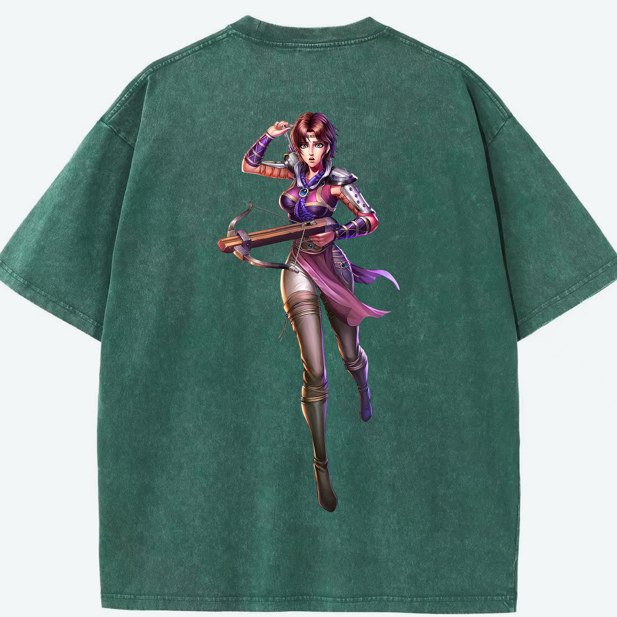 （画像用） 北斗の拳 Fist of the North Star 綿100% ヴィンテージ風 半袖Tシャツ（背面プリント）